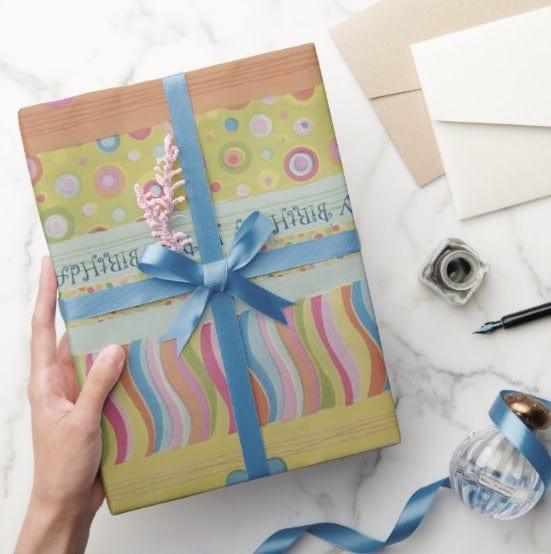 Pink floral Wrapping paper (pack of 5) RETURN GIFTS Pretty UR Party