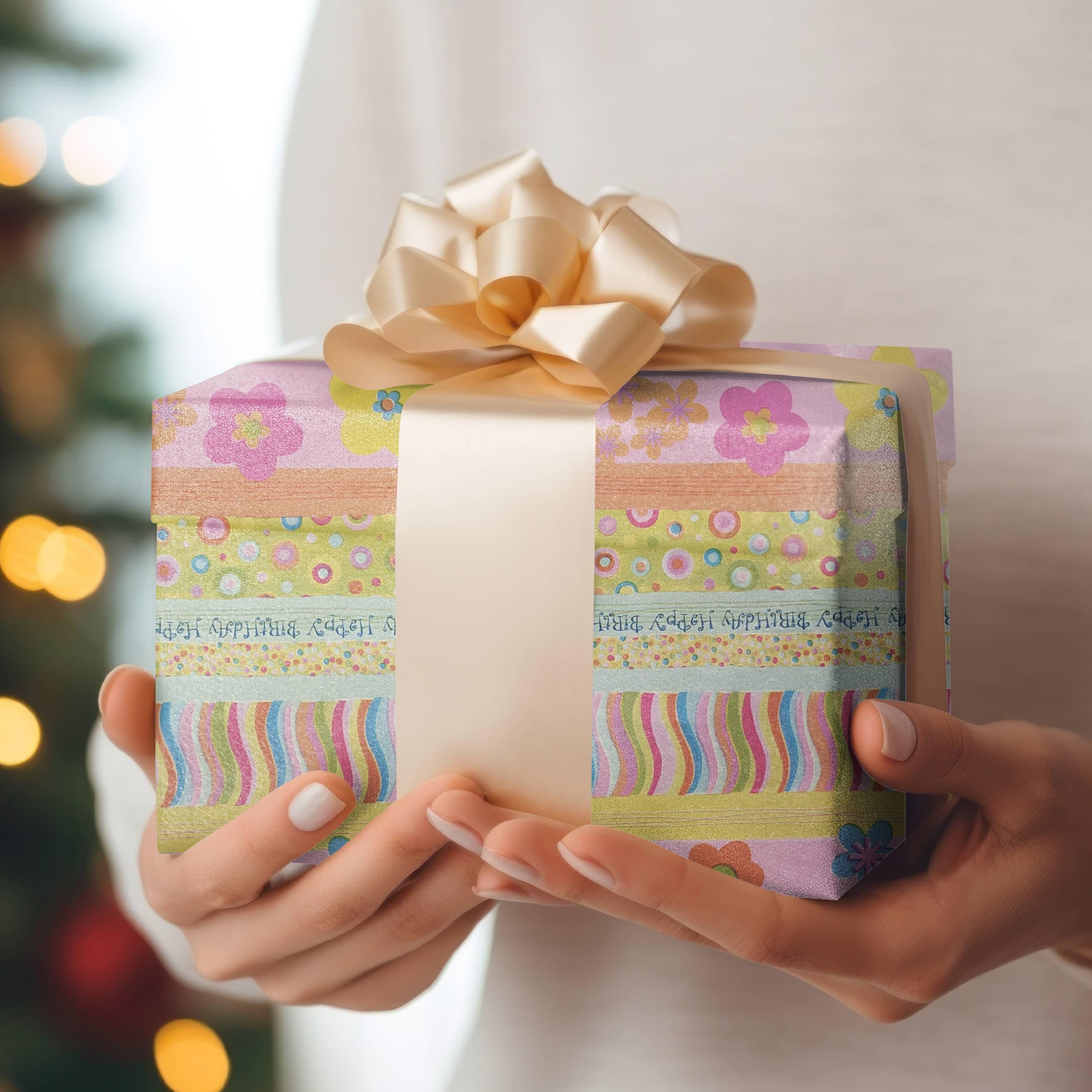 Pink floral Wrapping paper (pack of 5) RETURN GIFTS Pretty UR Party