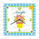 Personalised Flowers Clock RETURN GIFTS Pretty UR Party