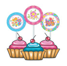 Flowers Theme Cupcake / Food Toppers THEME PARTIES Pretty UR Party
