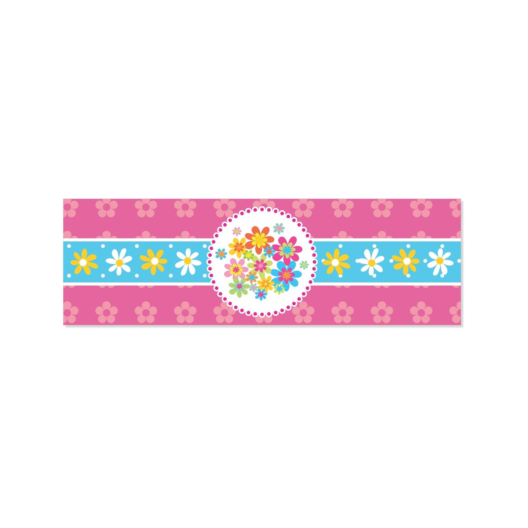 Flowers Theme Wrist Bands - Pack of 10 THEME PARTIES Pretty UR Party