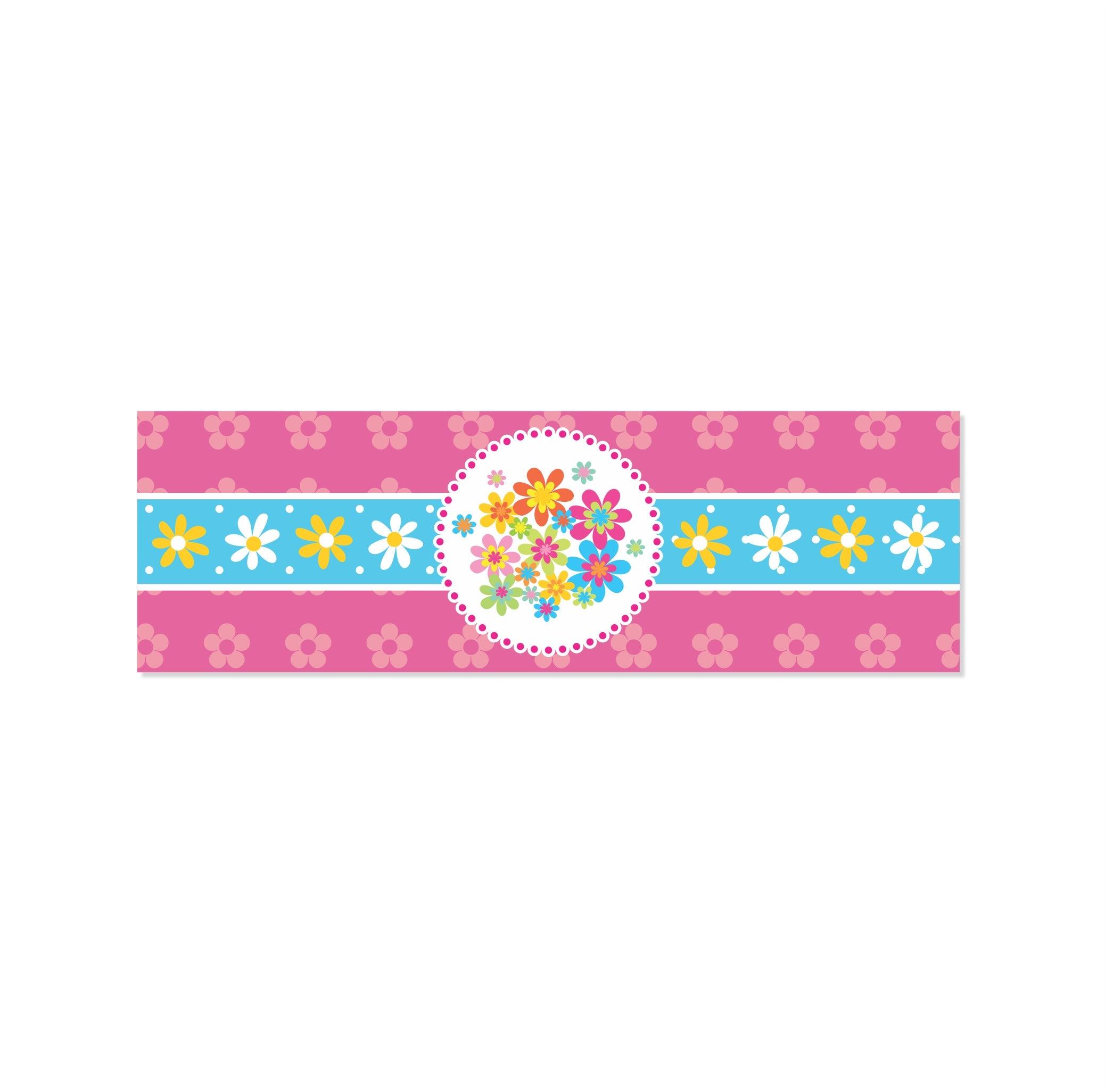 Flowers Theme Wrist Bands - Pack of 10 THEME PARTIES Pretty UR Party