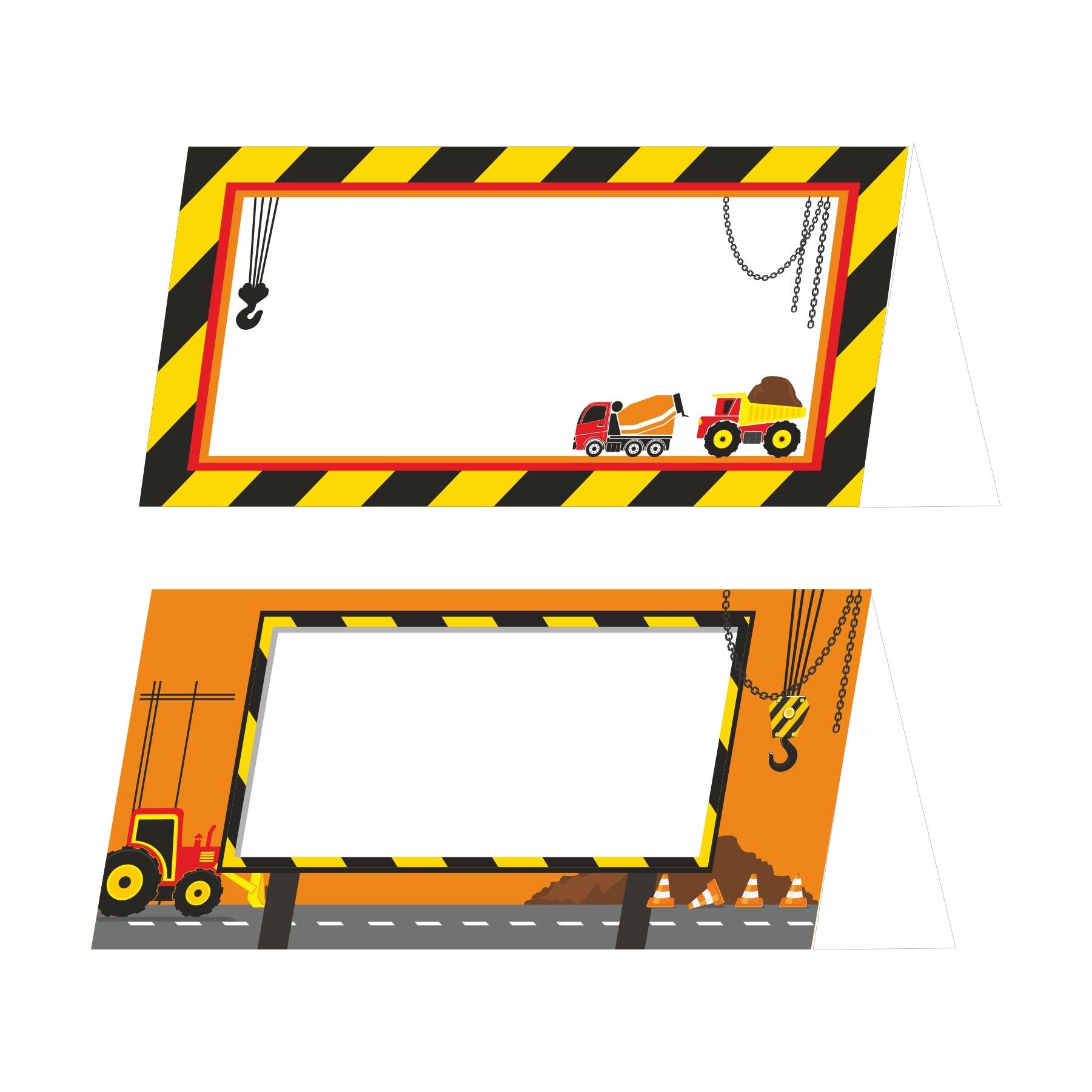 Construction Tableware Package - 67 pieces Pack TABLEWARE Pretty UR Party