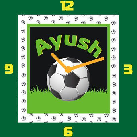 Personalised Football Clock THEME PARTIES Pretty UR Party