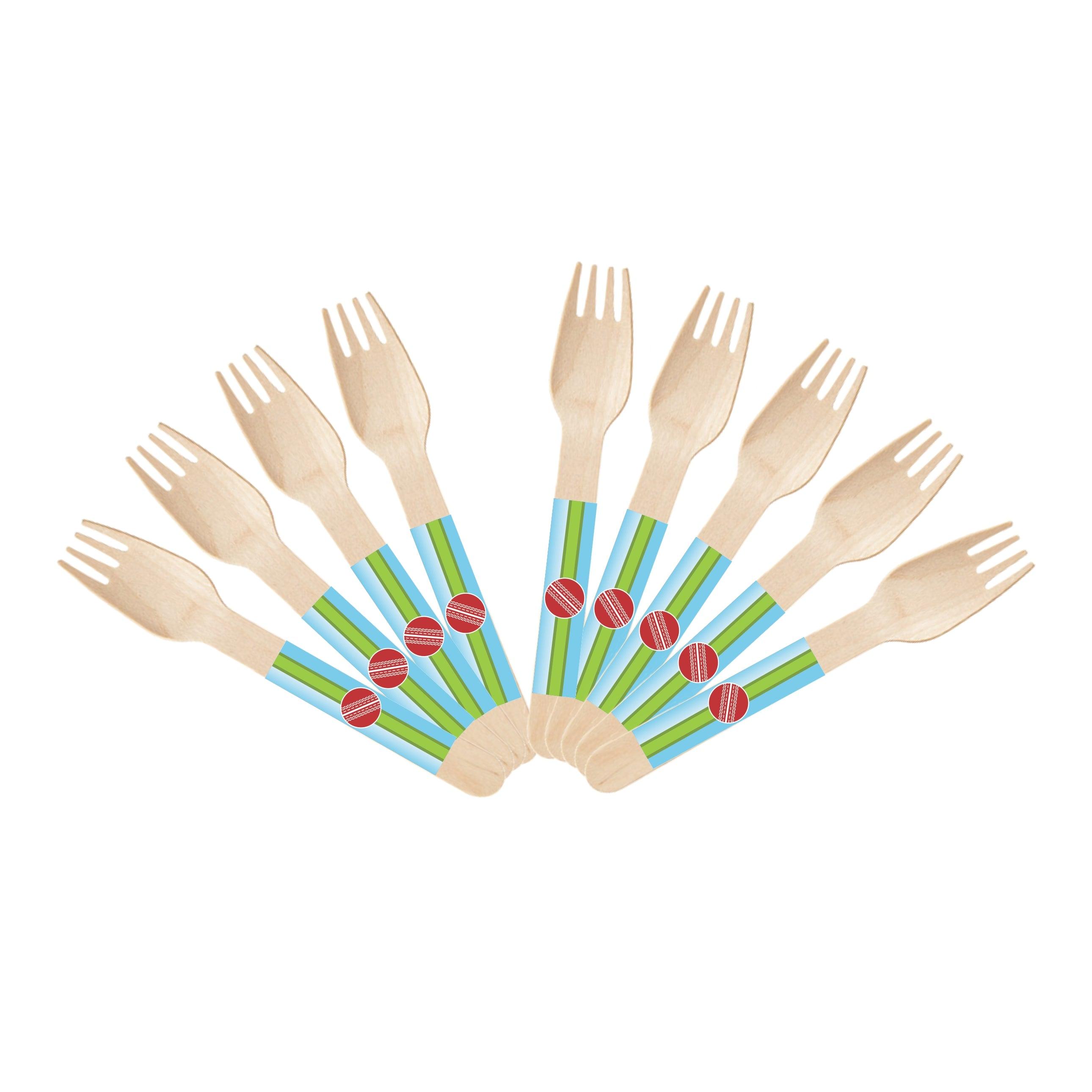 Cricket Theme Forks TABLEWARE Pretty UR Party