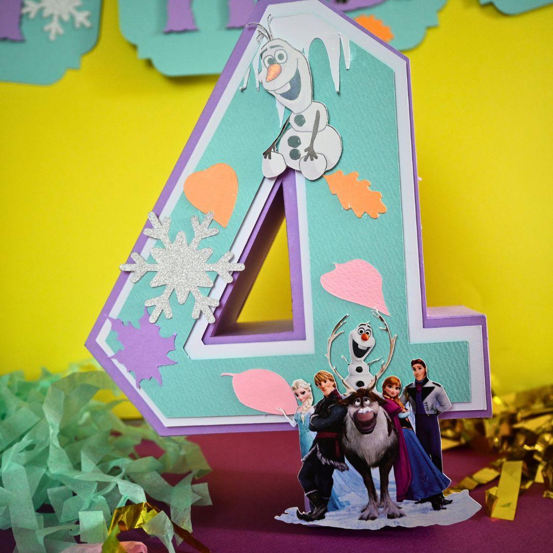 Elsa 3D Letter / Number HANDCRAFTED PRETTY UR PARTY