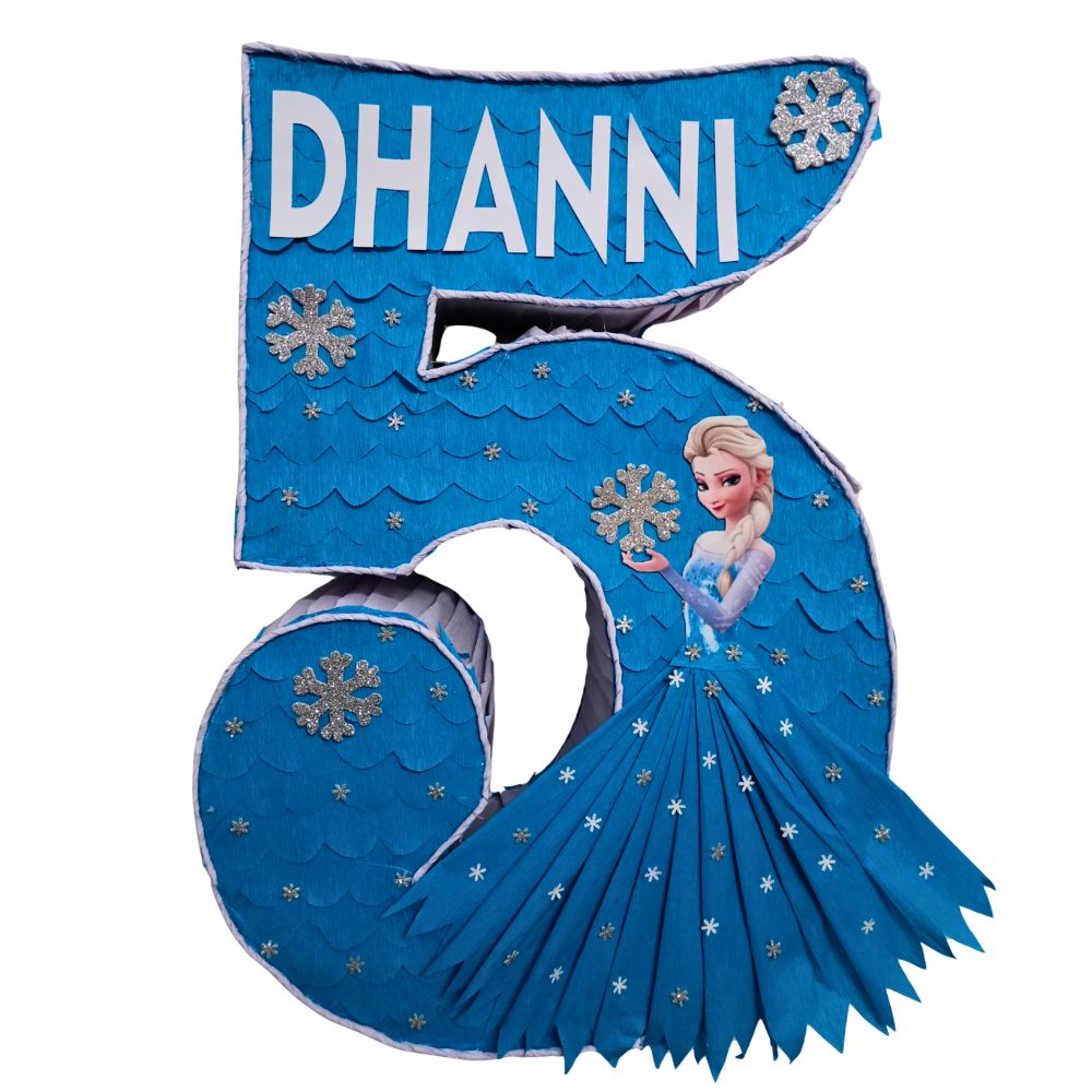 Handcrafted Frozen Number Pinata Handcrafted Frozen Number Pinata
