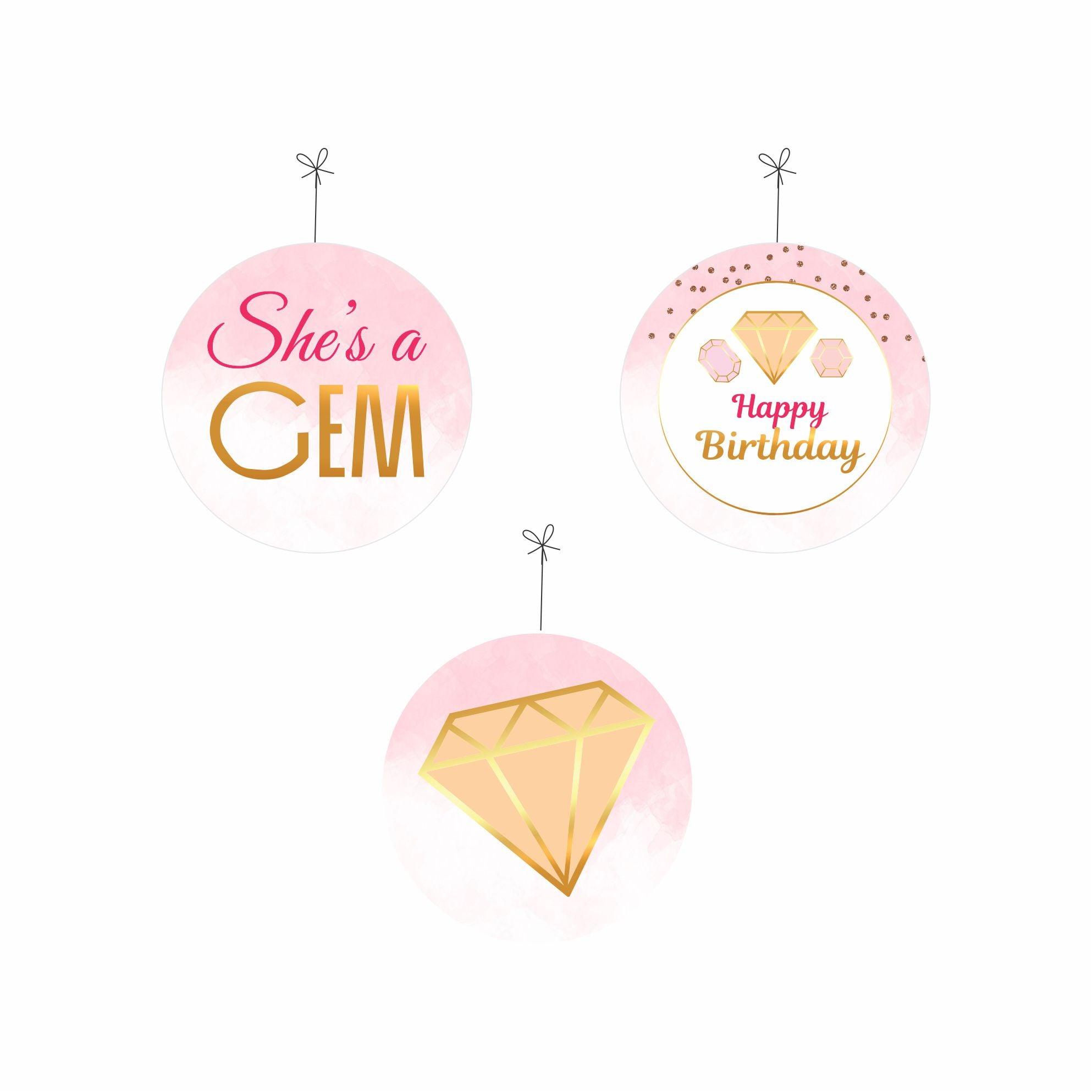 Gem and Glitter Theme Danglers THEME PARTIES Pretty UR Party