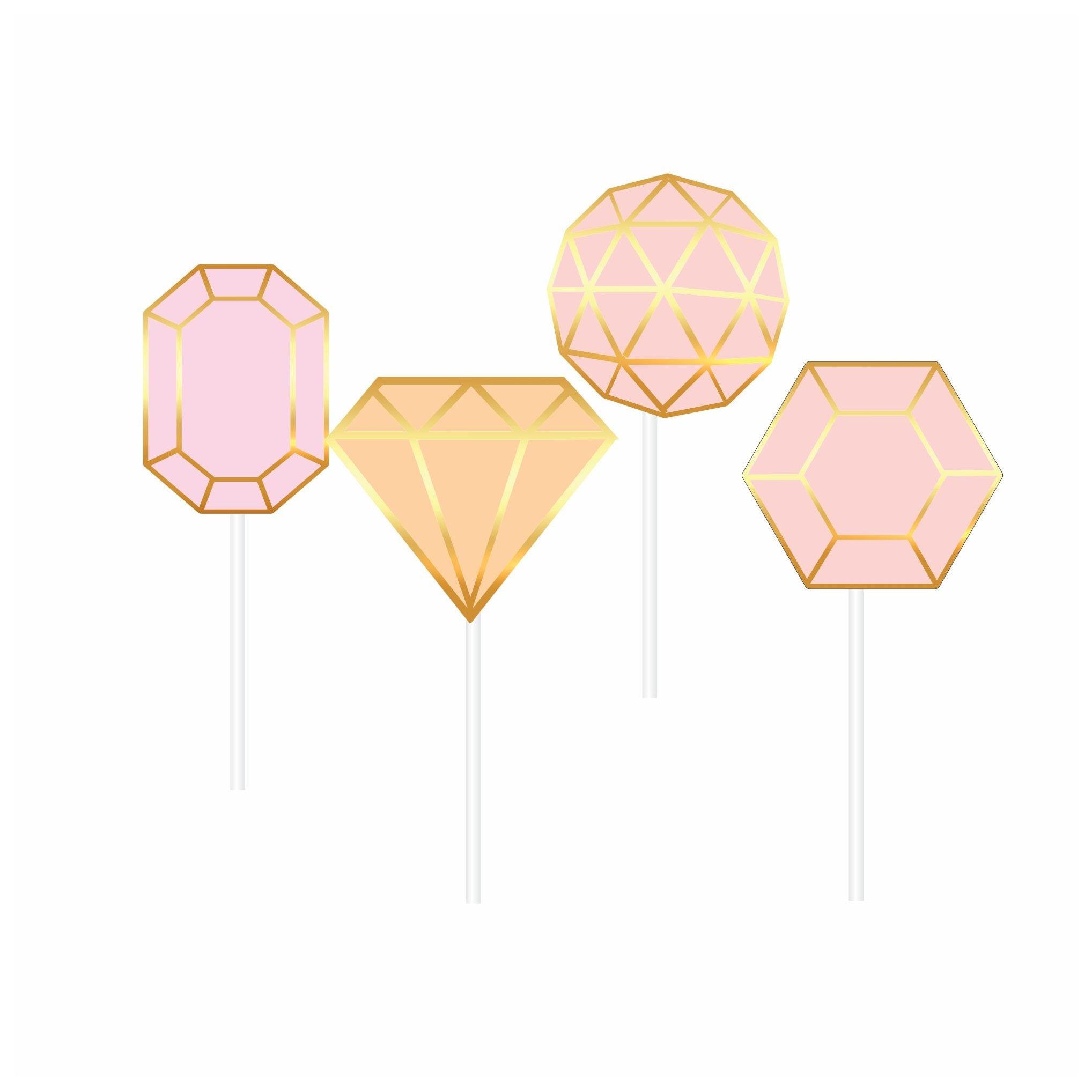 Gem and Glitter Theme Cupcake / Food Toppers THEME PARTIES Pretty UR Party