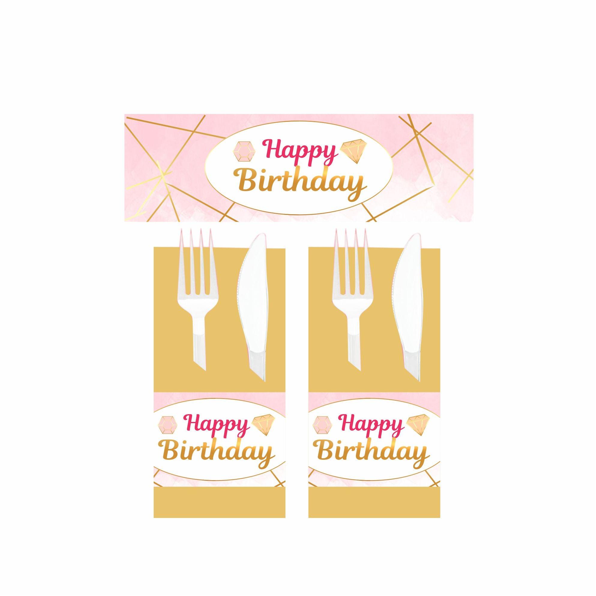 Gem and Glitter Theme Napkin Rings THEME PARTIES Pretty UR Party