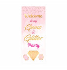Gem and Glitter Theme Door Banner THEME PARTIES Pretty UR Party