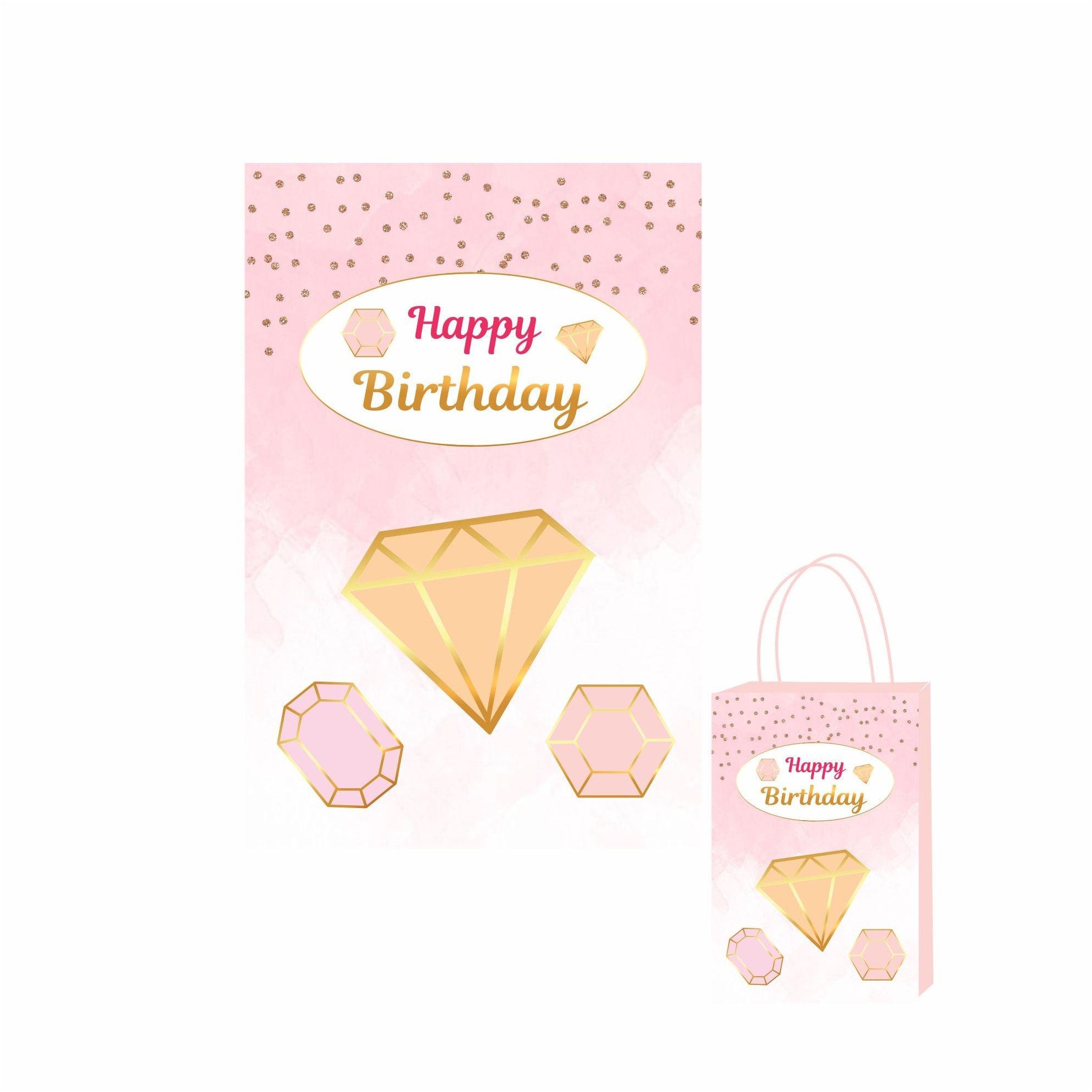 Gem and Glitter Theme Khoi Bag / Pinata ALL PARTY SUPPLIES Pretty UR Party