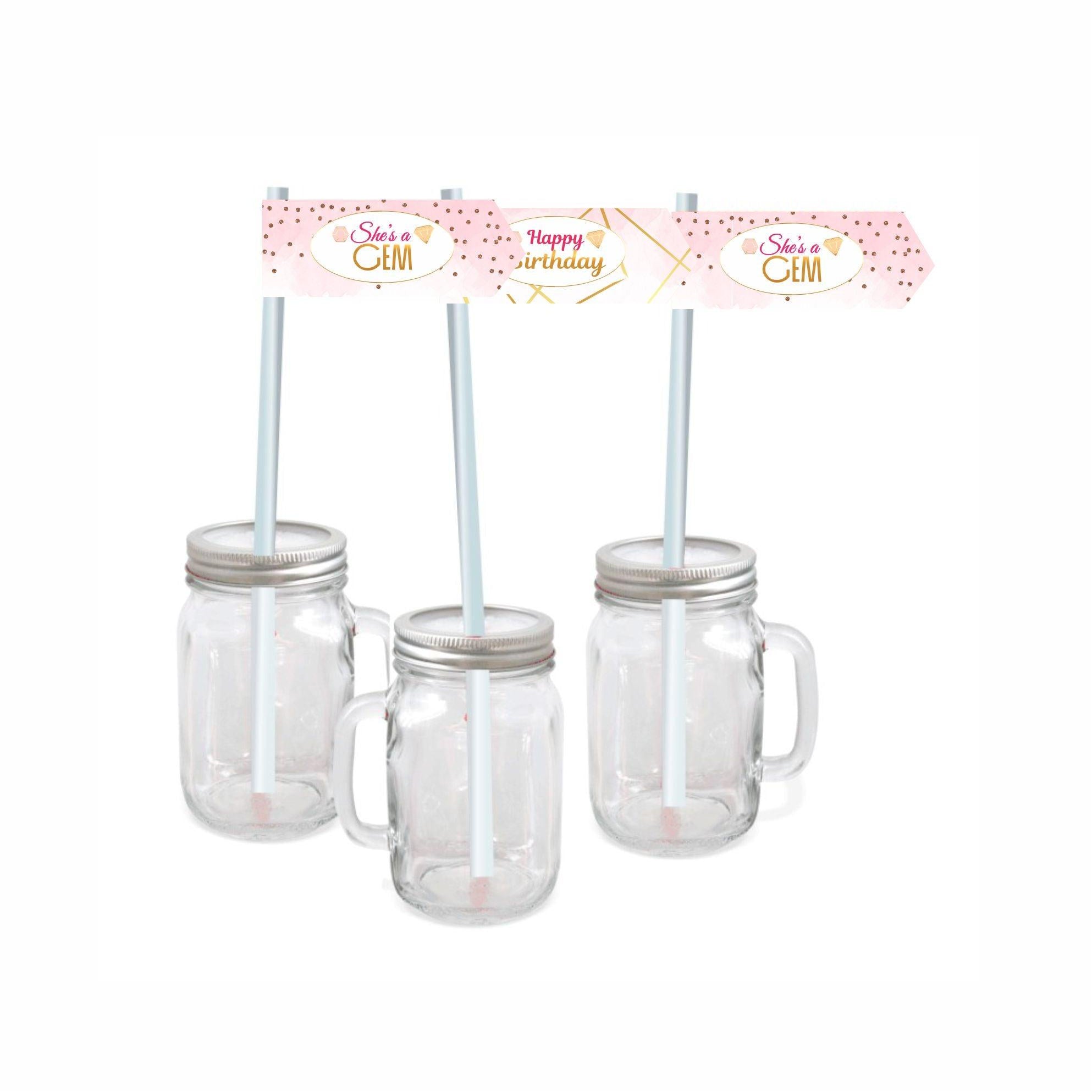 Gem and Glitter Theme Drink Straws THEME PARTIES Pretty UR Party