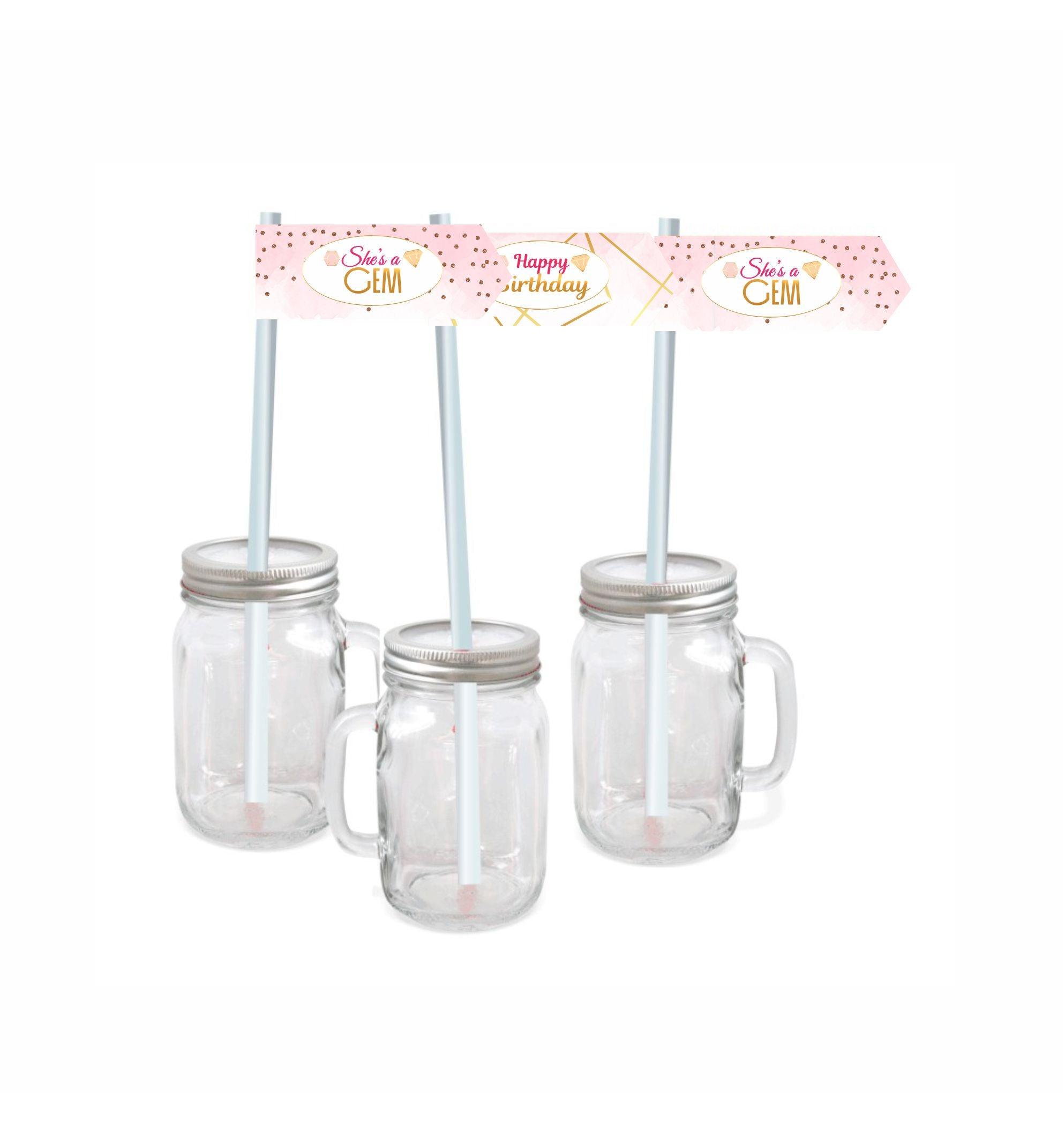 Gem and Glitter Theme Drink Straws THEME PARTIES Pretty UR Party