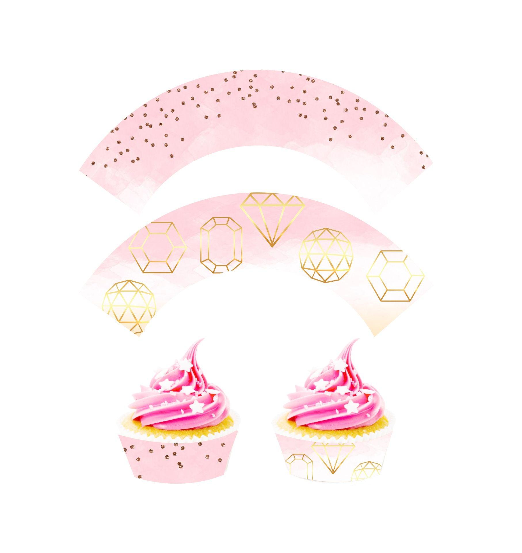 Gem and Glitter Theme Cupcake Wrappers THEME PARTIES Pretty UR Party