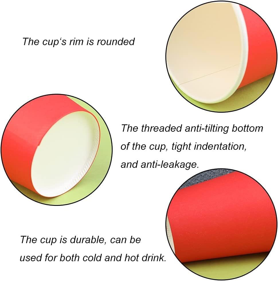 Red Paper Cups - pack of 10 THEME PARTIES Pretty UR Party