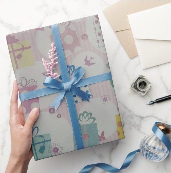 Pink Happy Birthday Wrapping Paper (Pack of 5) RETURN GIFTS Pretty UR Party