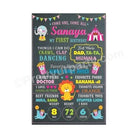 Girly Carnival Theme Chalkboard Poster PERSONALISED Pretty UR Party