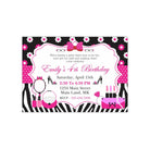 Glam Diva Theme E-Invitations THEME PARTIES Pretty UR Party