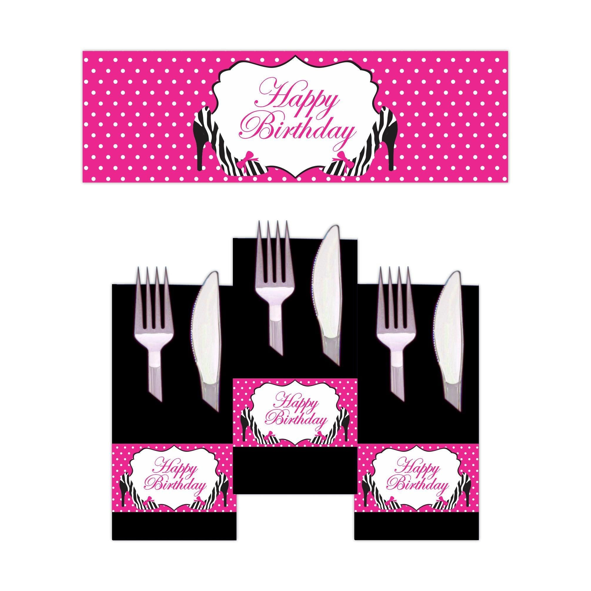 Glam Diva Napkin Rings THEME PARTIES Pretty UR Party
