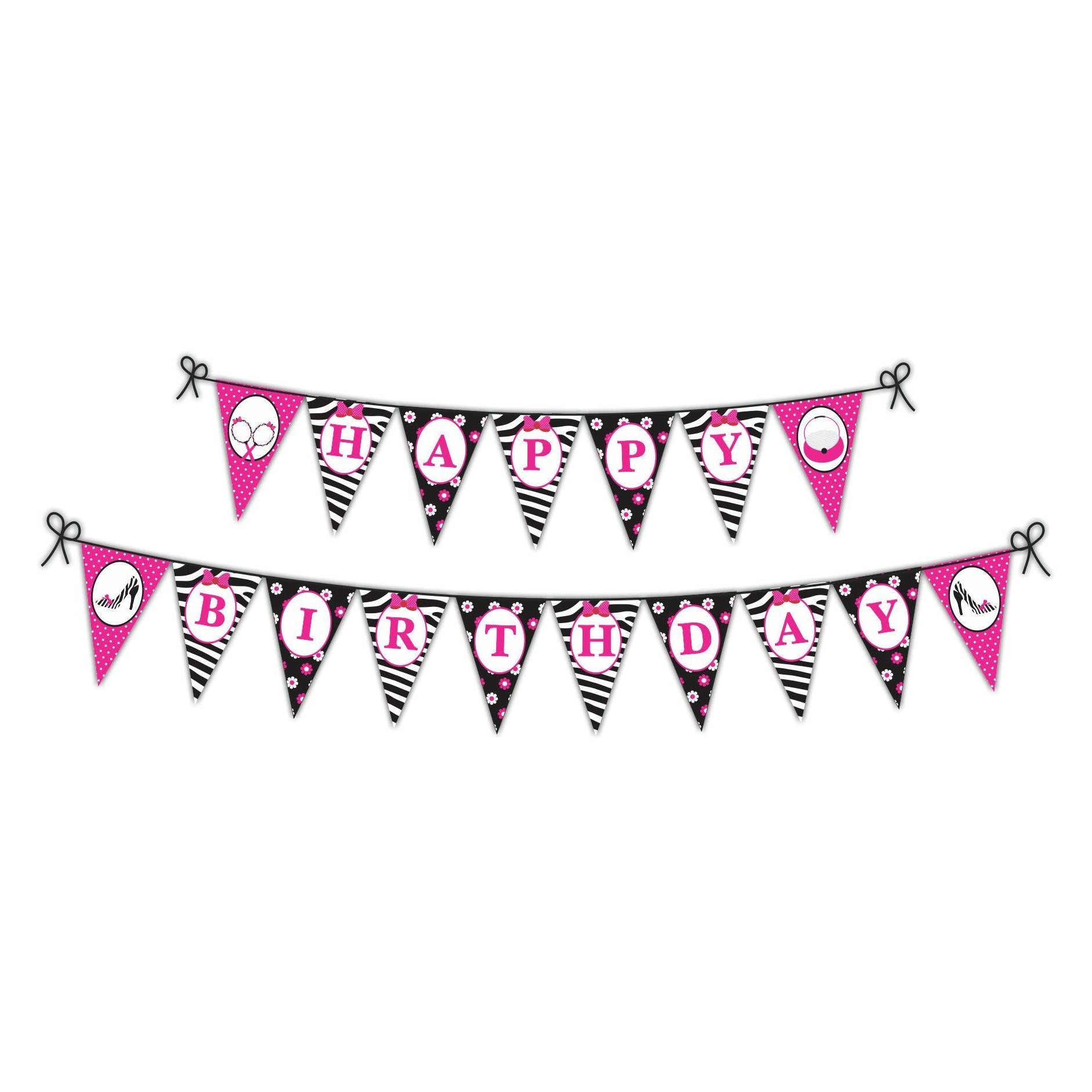 Glam Diva Bunting THEME PARTIES Pretty UR Party