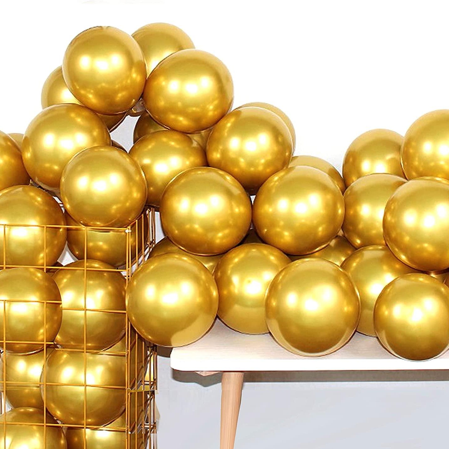Chrome Balloons - Pack of 25 ALL PARTY SUPPLIES Pretty UR Party Gold