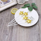 Golden Star Candle - Pack of 4 THEME PARTIES Pretty UR Party