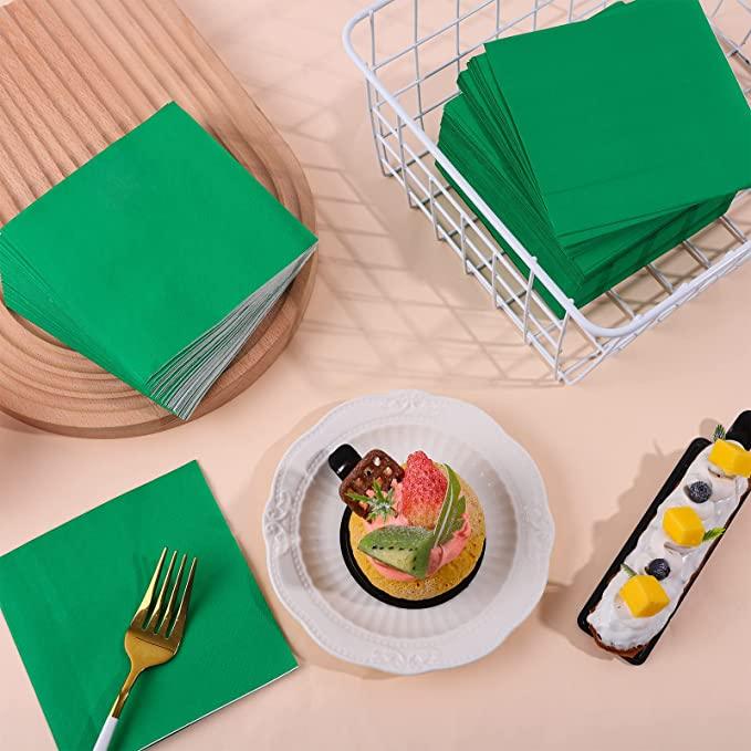 Green Paper Napkins - Pack of 20 THEME PARTIES Pretty UR Party