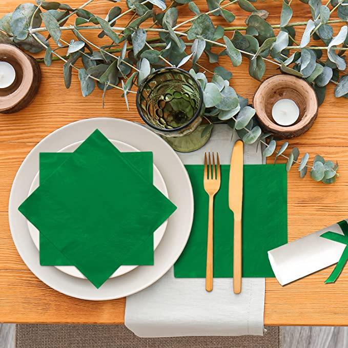 Green Paper Napkins - Pack of 20 THEME PARTIES Pretty UR Party