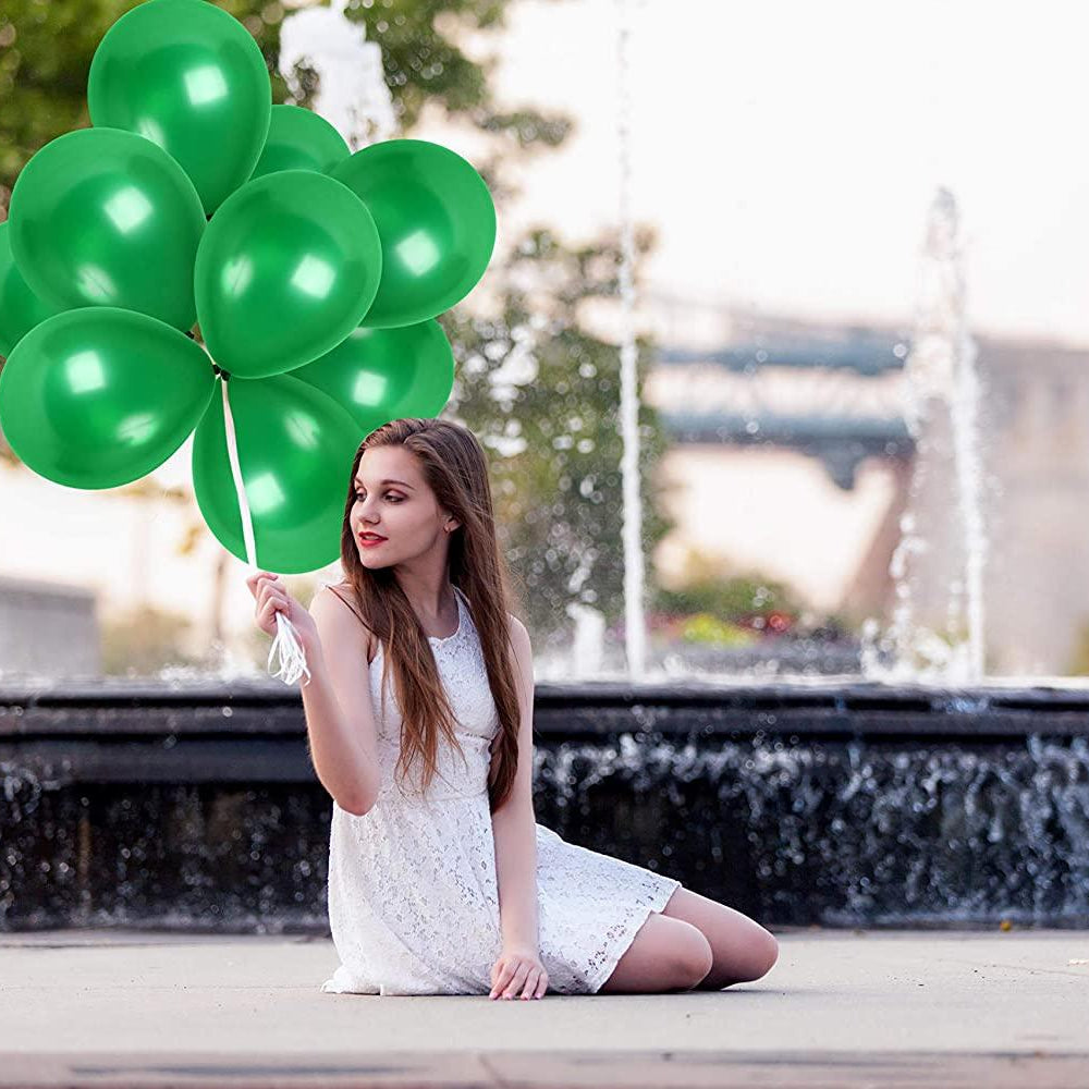 Green Metallic Latex Balloon - Pack of 50 BALLOONS Pretty UR Party