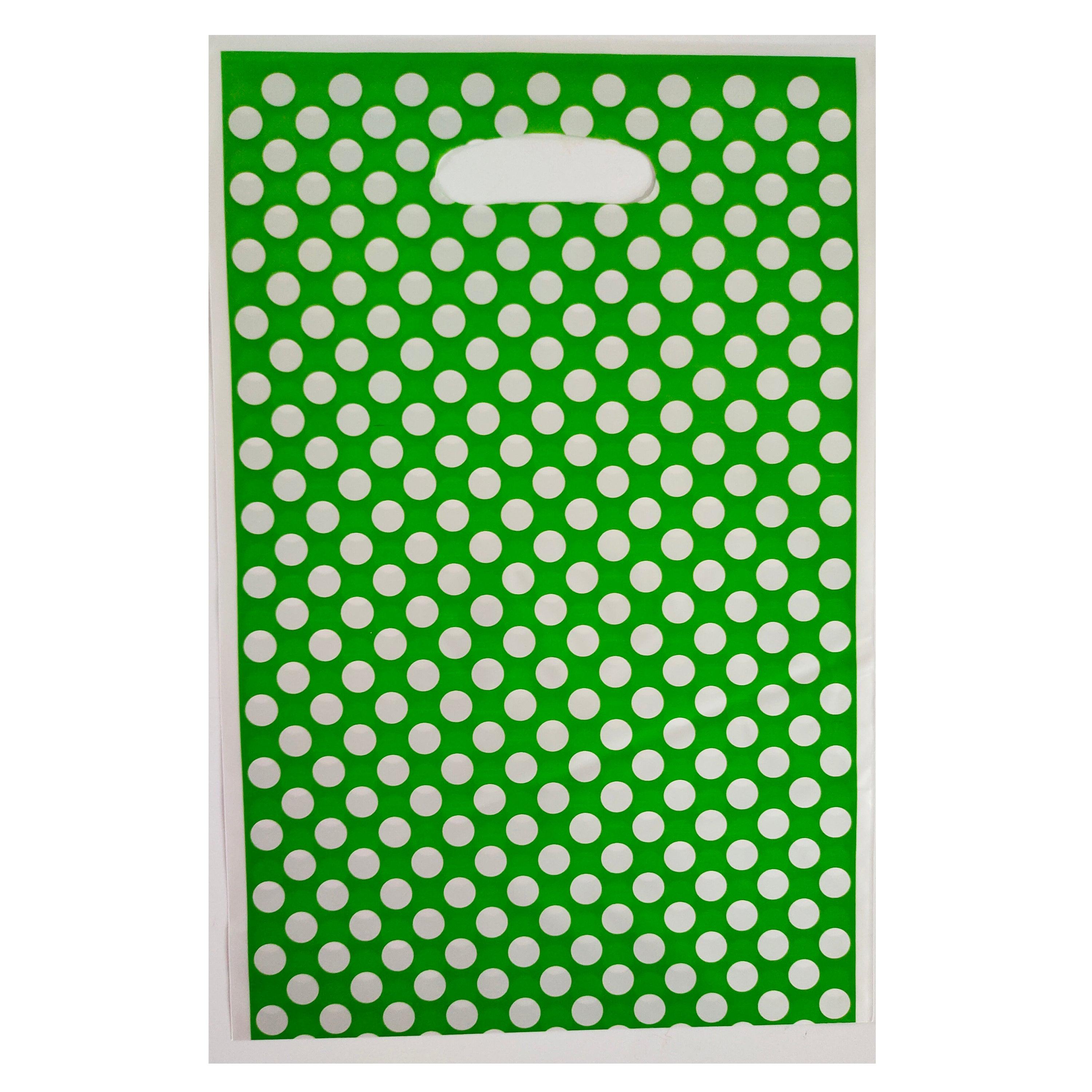 Green Polka Dots Loot Bag ALL PARTY SUPPLIES Pretty UR Party