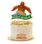 Grizzy and the Lemmings Printed Cake Topper HANDCRAFTED Pretty UR Party