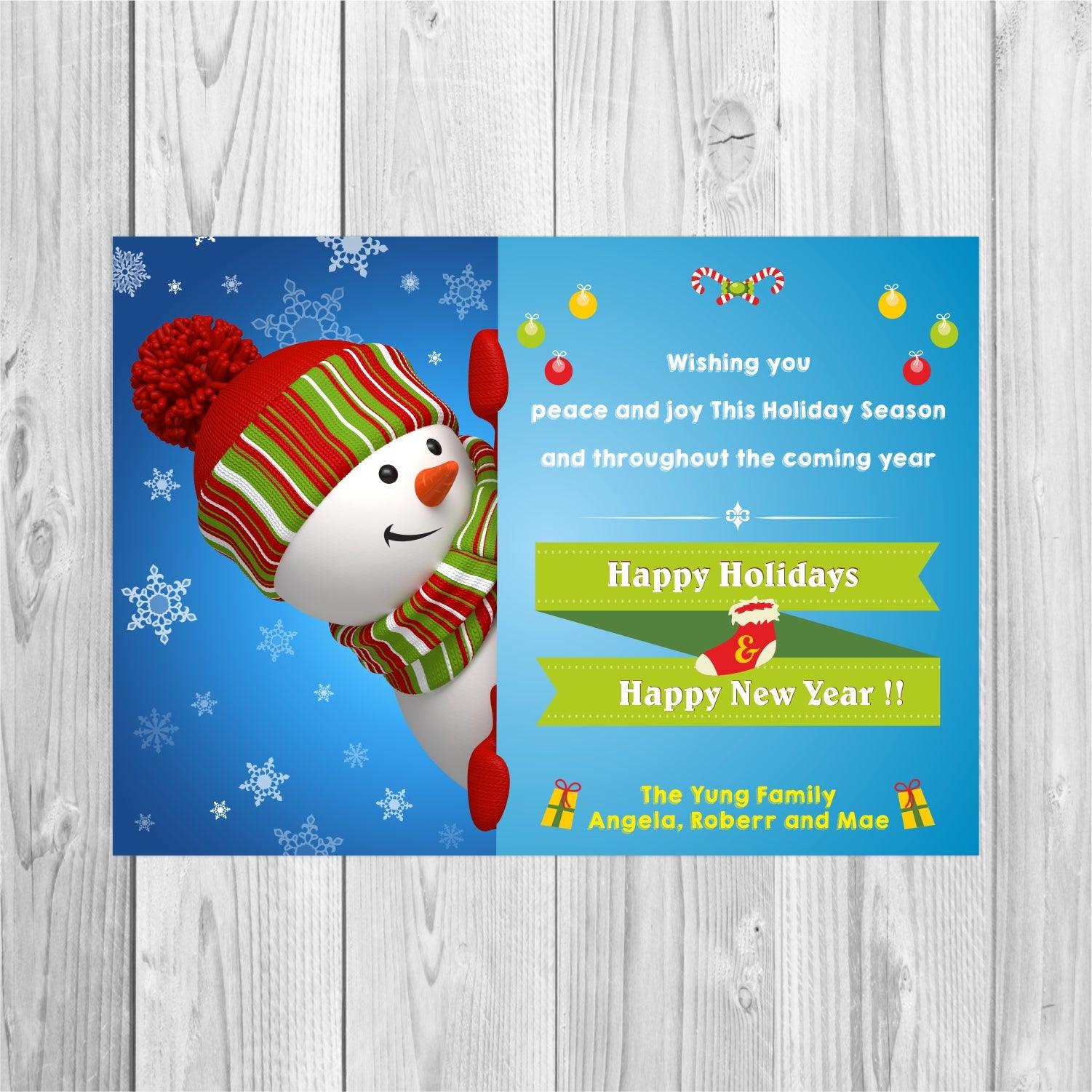 Happy Holidays Greetings Card ALL PARTY SUPPLIES Pretty UR Party