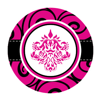 Hot Pink Damask Baby Shower Party Theme Hot Pink Damask Baby Shower Party Theme