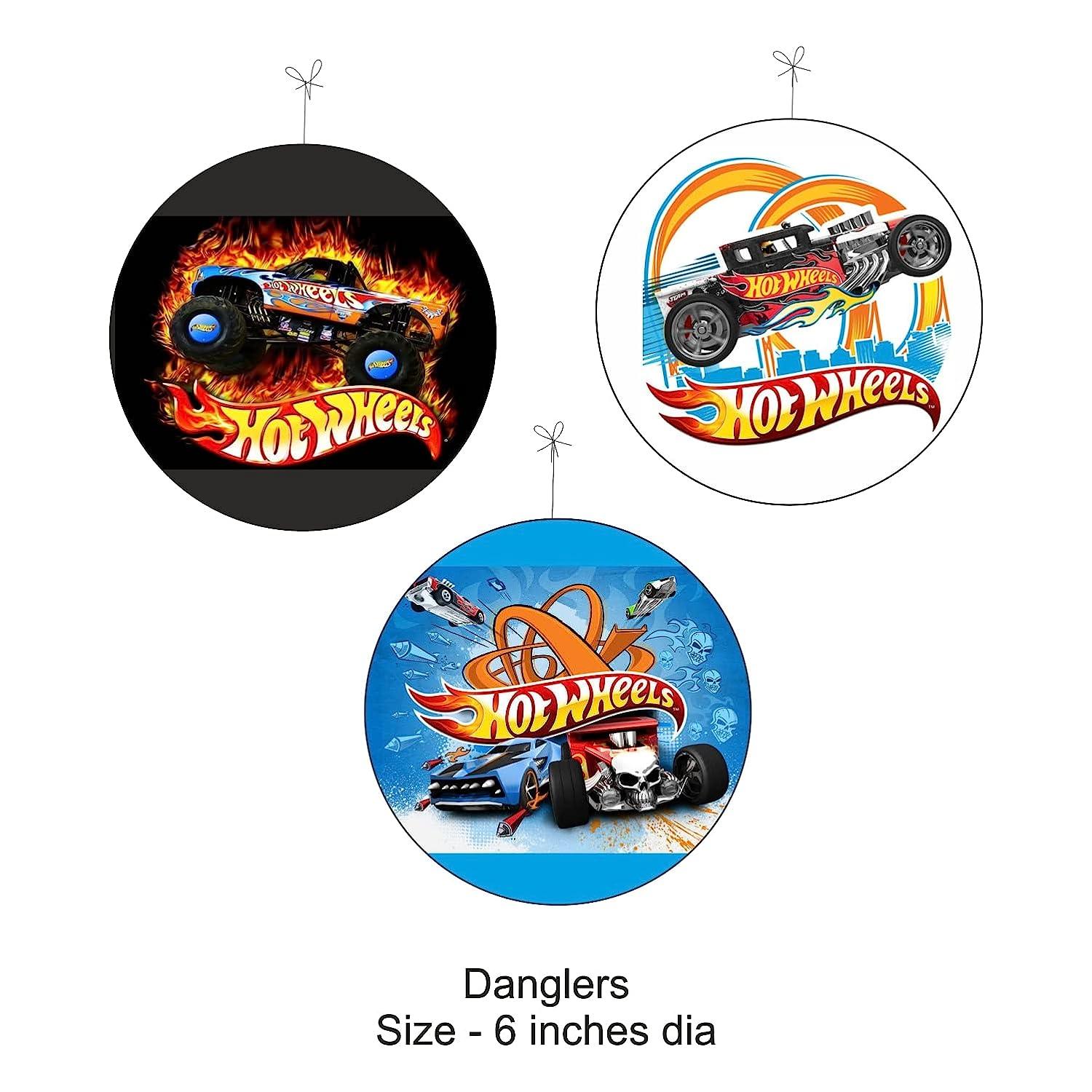 Hot Wheels Party Decorations Kit - 80 Pieces combo pack PACKAGES Pretty UR Party