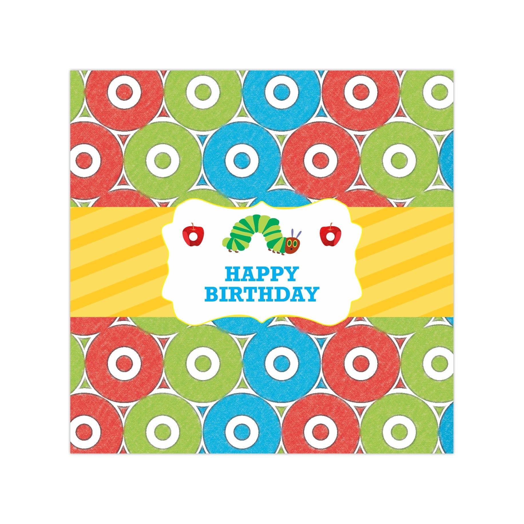 The Hungry Caterpillar Chocolate Wrappers THEME PARTIES Pretty UR Party