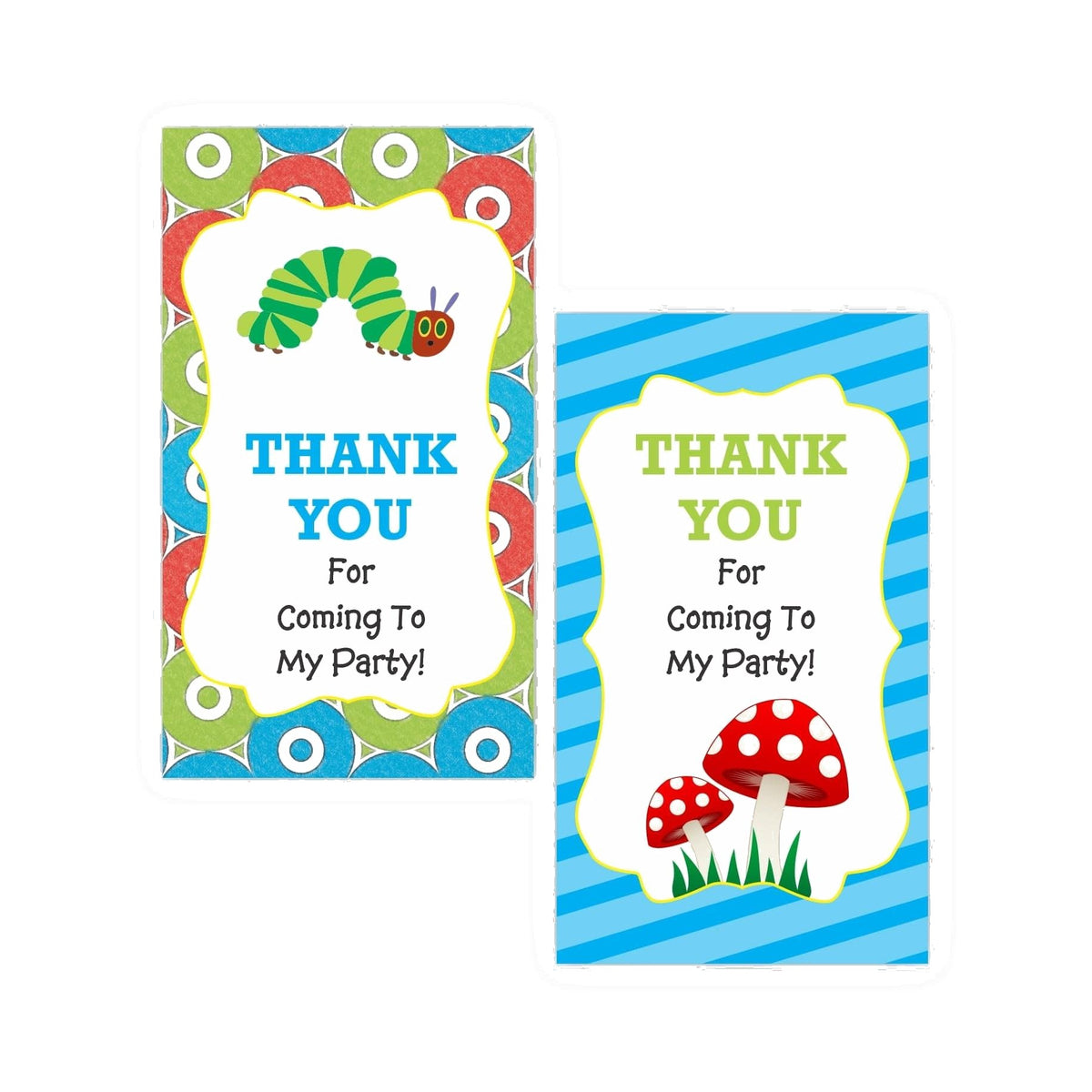 The Hungry Caterpillar Thank you Tags