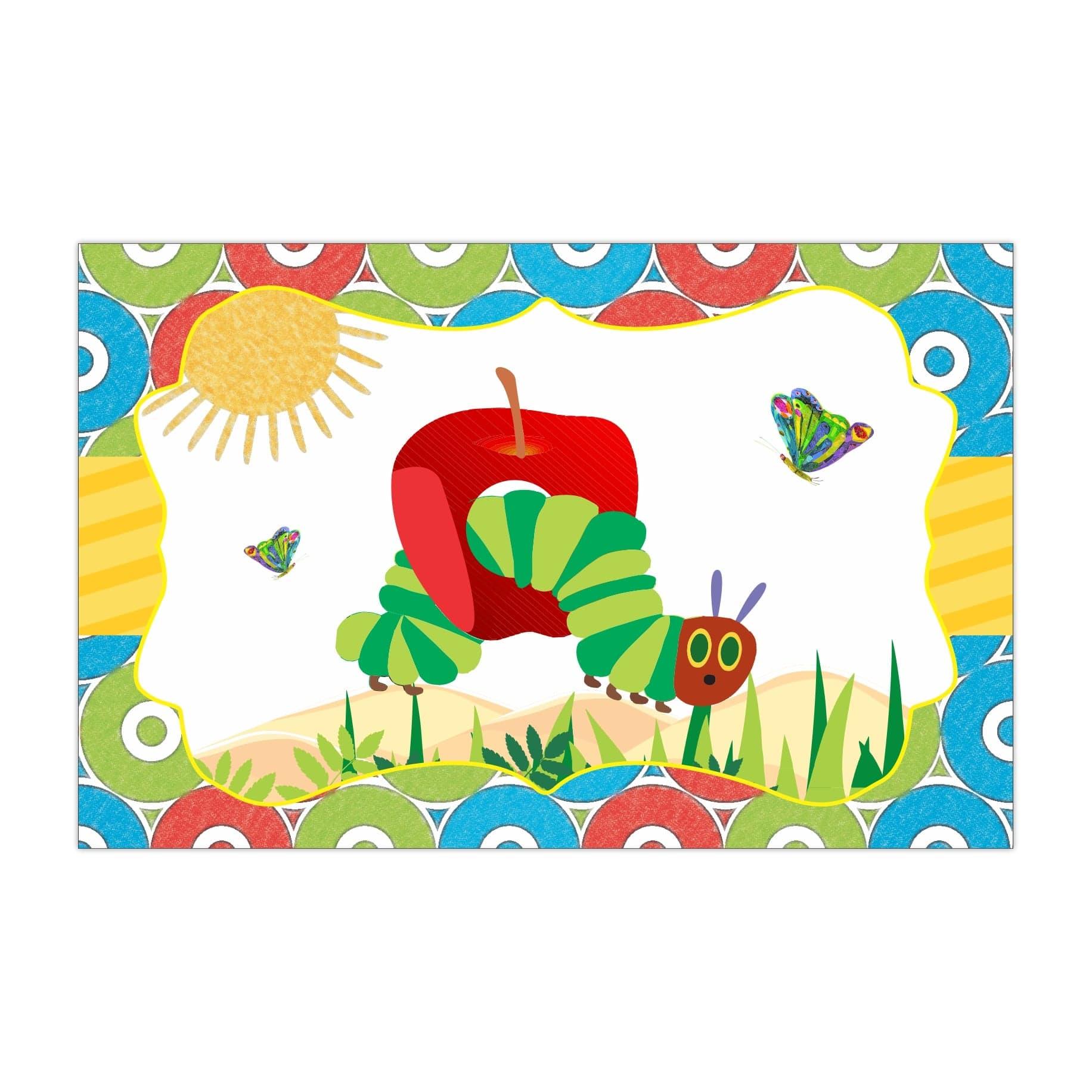 The Hungry Caterpillar Table Mats THEME PARTIES Pretty UR Party