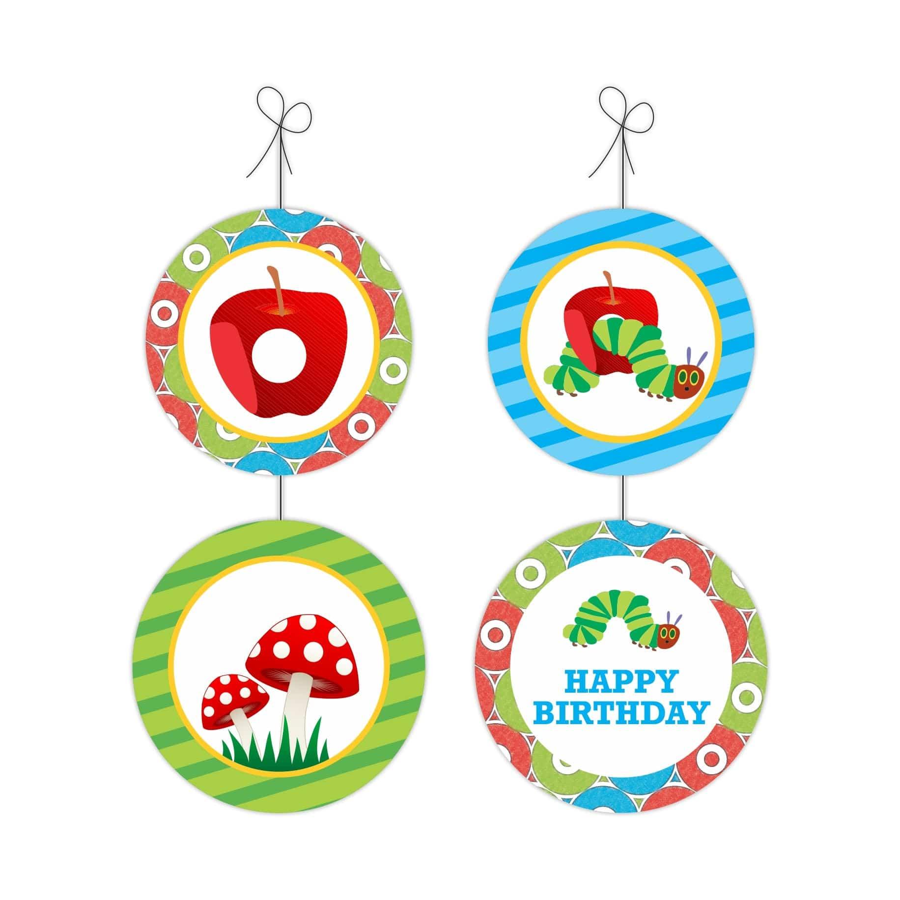 The Hungry Caterpillar Danglers THEME PARTIES Pretty UR Party