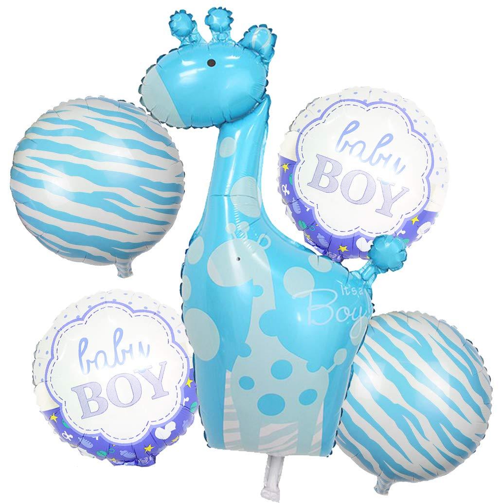 Its a Boy Giraffe Balloon - 5 pieces Set ALL PARTY SUPPLIES Pretty UR Party