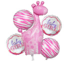 Its a Girl Giraffe Balloon - 5 pieces Set ALL PARTY SUPPLIES Pretty UR Party