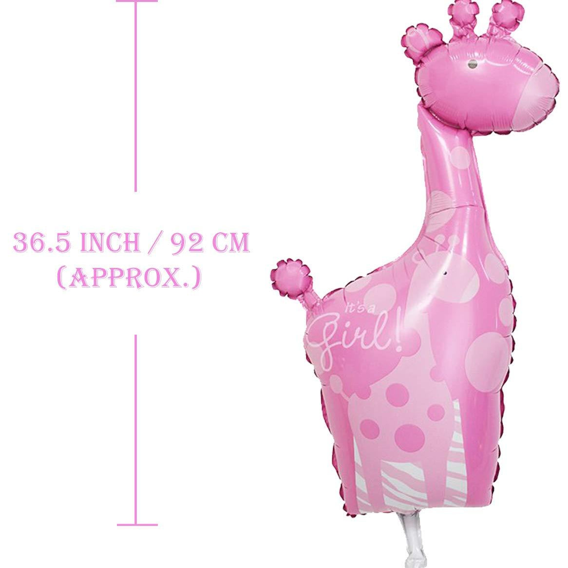 Its a Girl Giraffe Balloon - 5 pieces Set ALL PARTY SUPPLIES Pretty UR Party