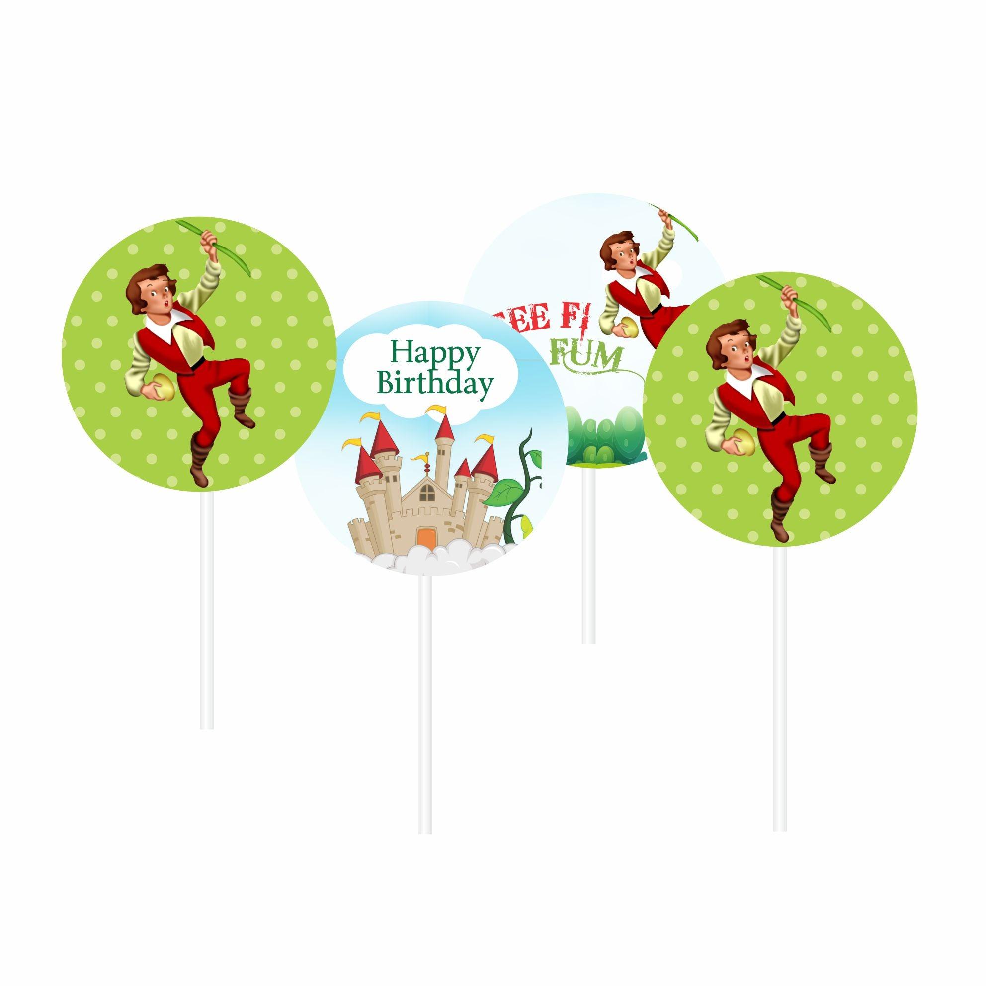 Jack & The Beanstalk Theme Cupcake / Food Toppers THEME PARTIES Pretty UR Party