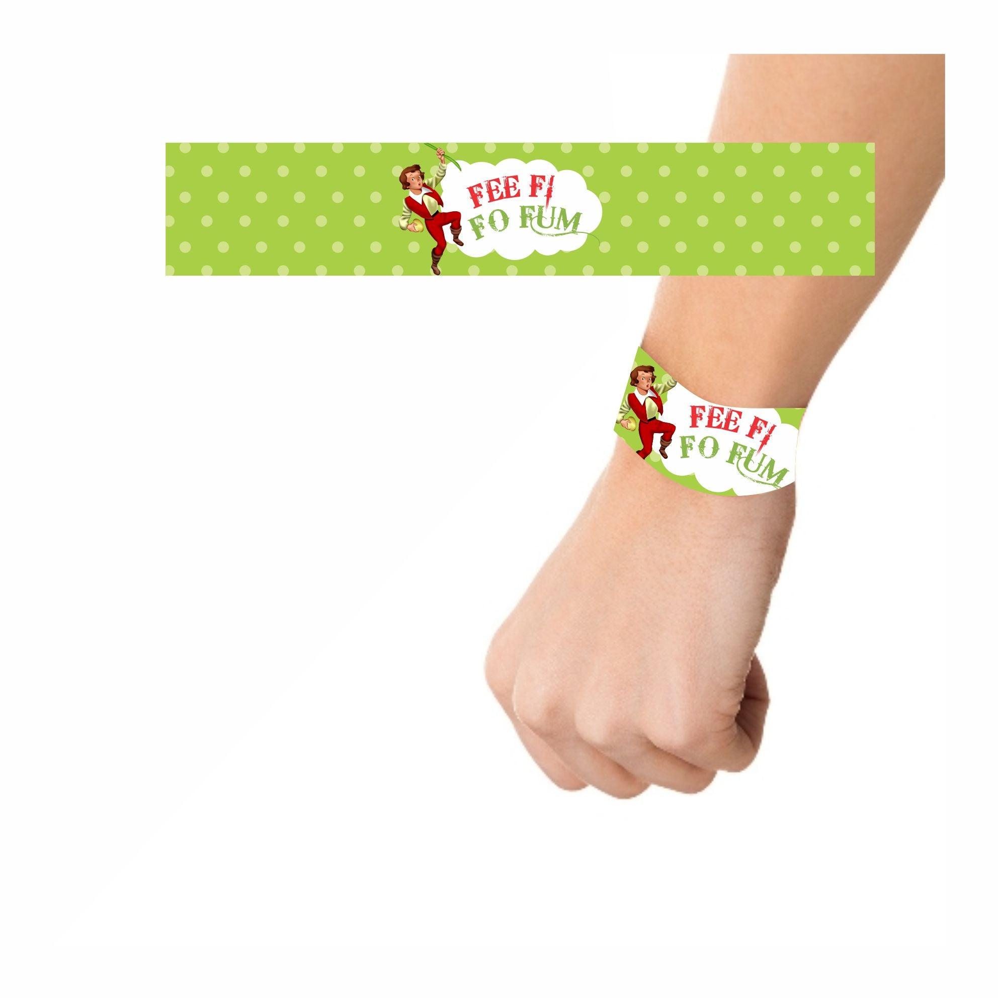 Jack & The Beanstalk Theme Wrist Bands - Pack of 10 THEME PARTIES Pretty UR Party