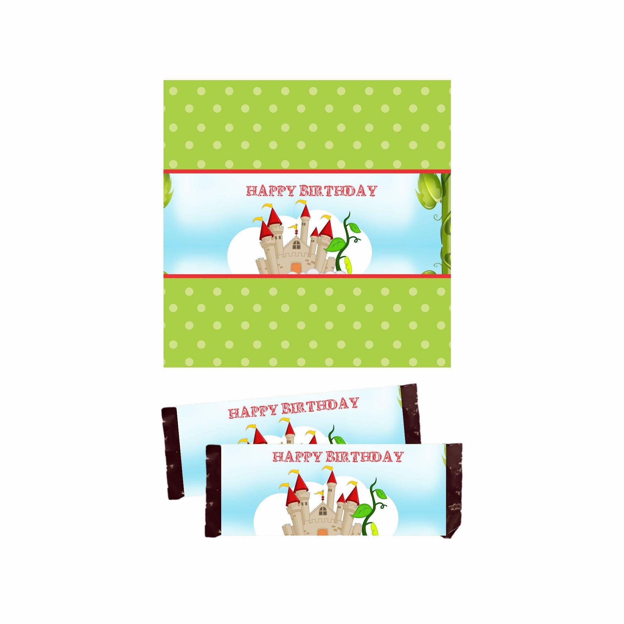Jack & The Beanstalk Theme Chocolate Wrappers THEME PARTIES Pretty UR Party