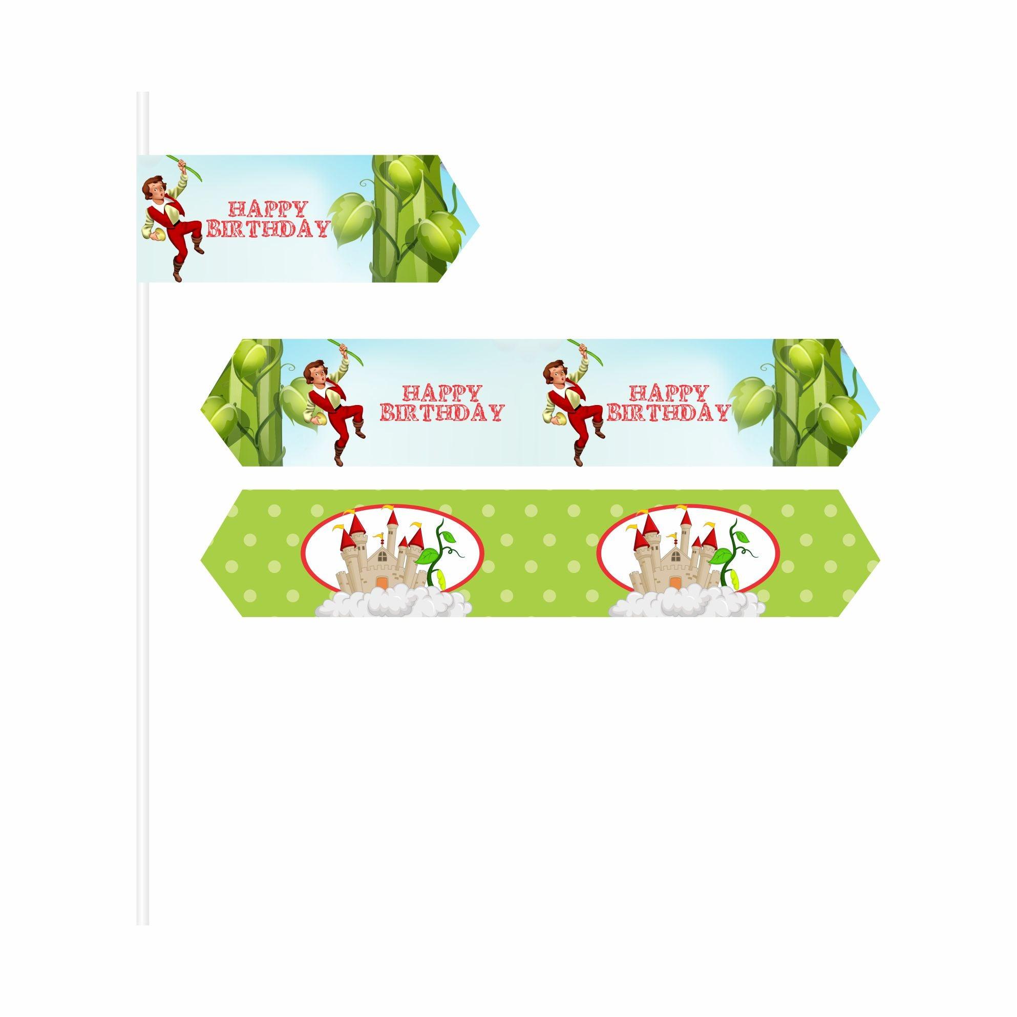 Jack & The Beanstalk Theme Drink Straws THEME PARTIES Pretty UR Party