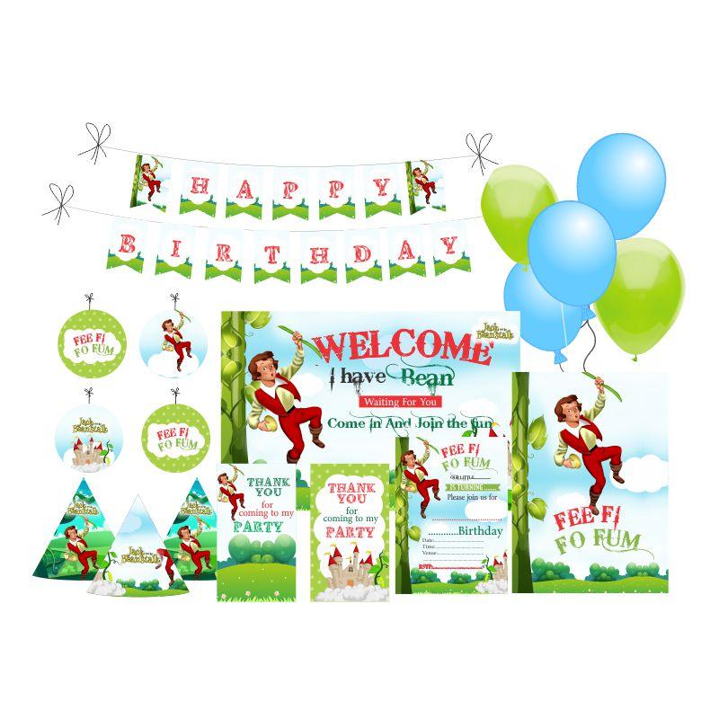 Jack and The Beanstalk Party Decorations Kit - 90 pieces combo pack BIRTHDAYS Pretty UR Party Default Title