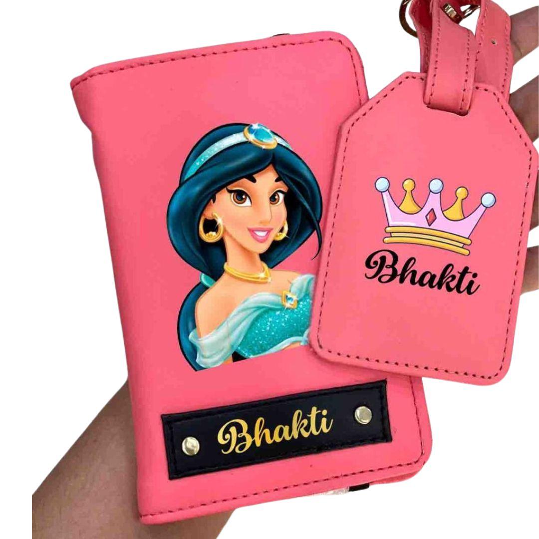 Princess Jasmine Passport cover and Bag Tag Combo RETURN GIFTS Pretty UR Party