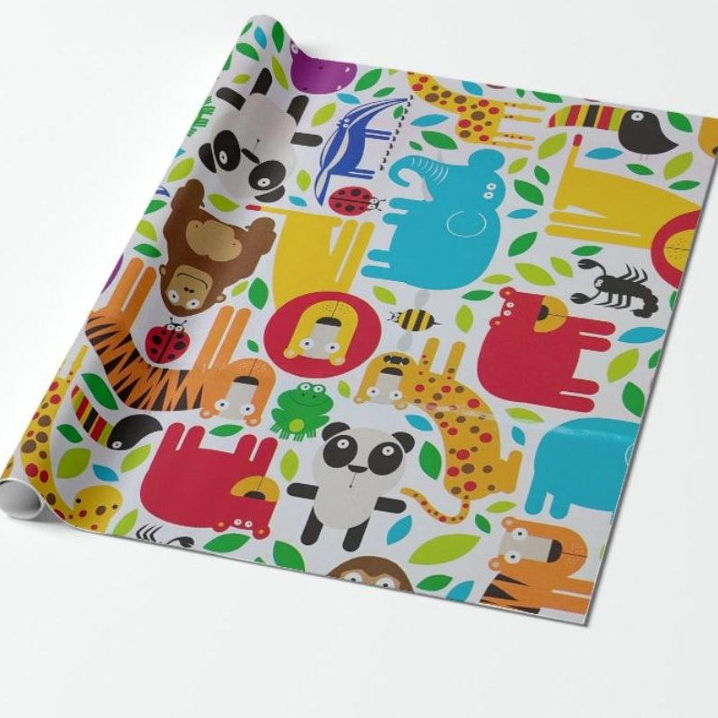 Jungle Wrapping Paper 02 (Pack of 5) ACCESSORIES Pretty UR Party