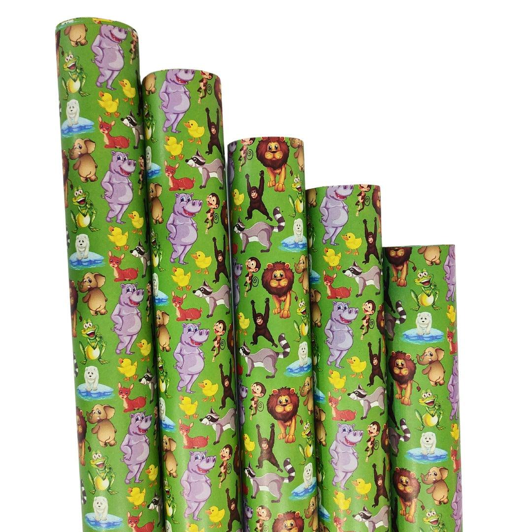 Jungle theme Wrapping paper (pack of 5) RETURN GIFTS Pretty UR Party